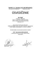 Bescheinigung der Berufsqualifikationen § 22 - Selbstständiger Elektrotechniker (2/6)